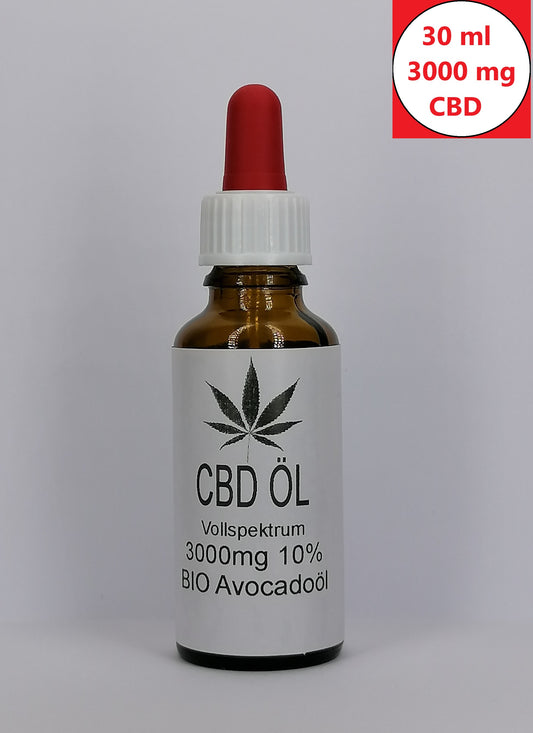 CBD BIO Avocado Öl CBD Naturextrakt PREMIUM Öl 30ml