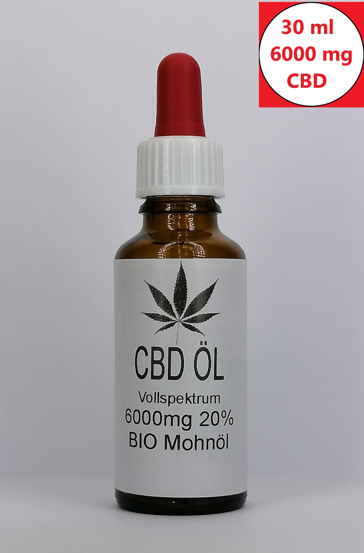 CBD BIO Mohn Öl CBD Naturextrakt PREMIUM Öl 30ml