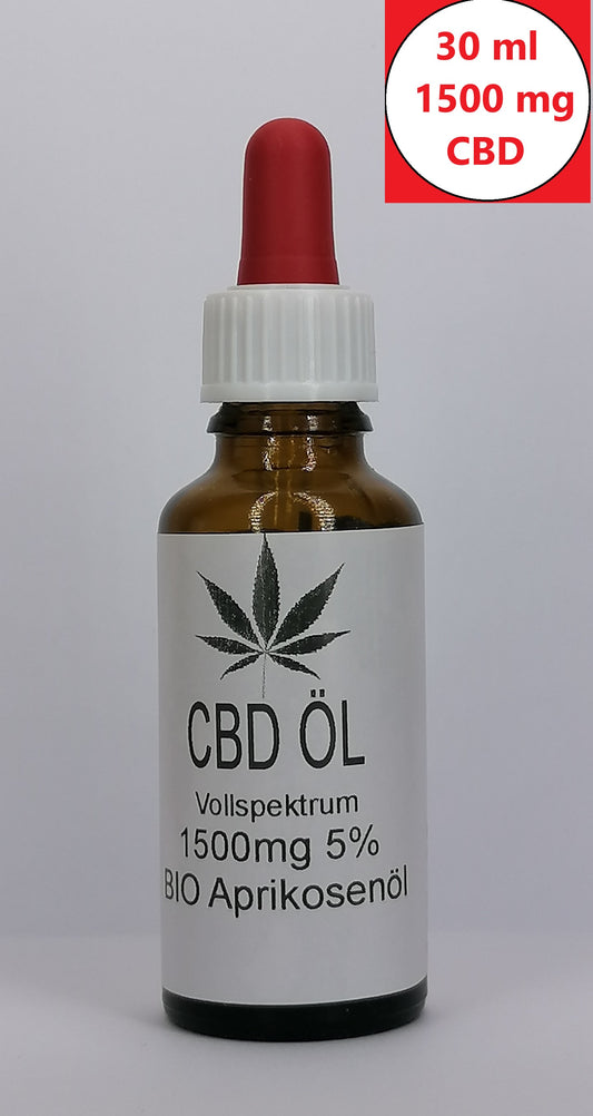 CBD BIO Aprikosen Öl CBD Naturextrakt PREMIUM Öl 30ml