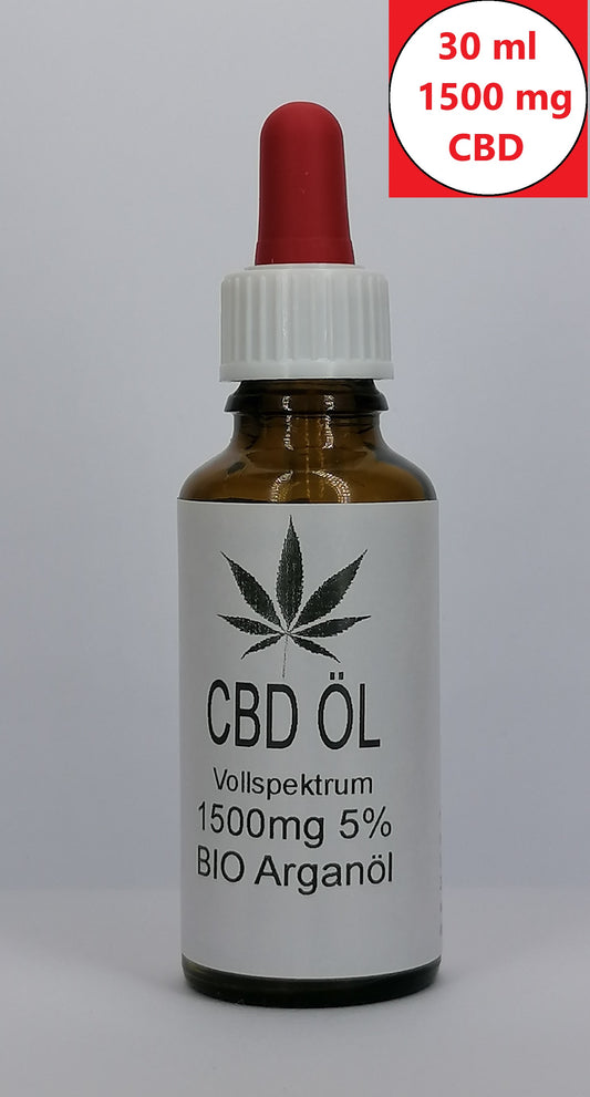 CBD BIO Argan Öl CBD Naturextrakt PREMIUM Öl 30ml