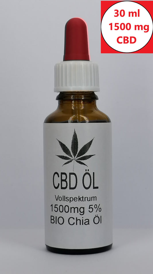 CBD BIO Chia Öl CBD Naturextrakt PREMIUM Öl 30ml