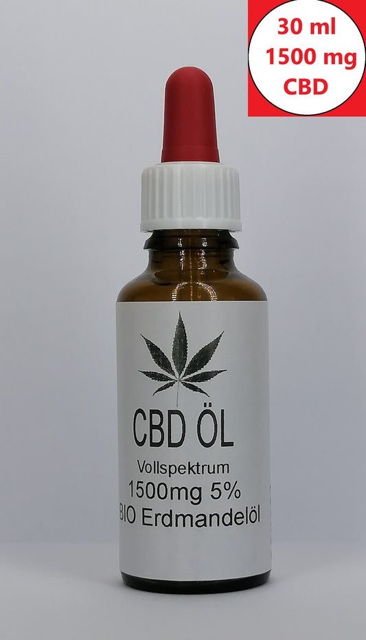 CBD BIO Erdmandel Öl CBD Naturextrakt PREMIUM Öl 30ml