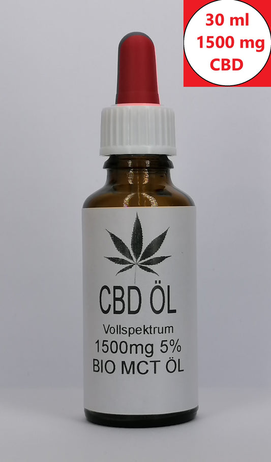 CBD BIO MCT Öl CBD Naturextrakt PREMIUM Öl 30ml