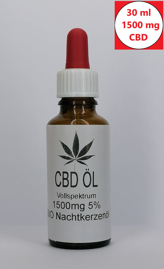 CBD BIO Nachtkerzen Öl CBD Naturextrakt PREMIUM Öl 30ml