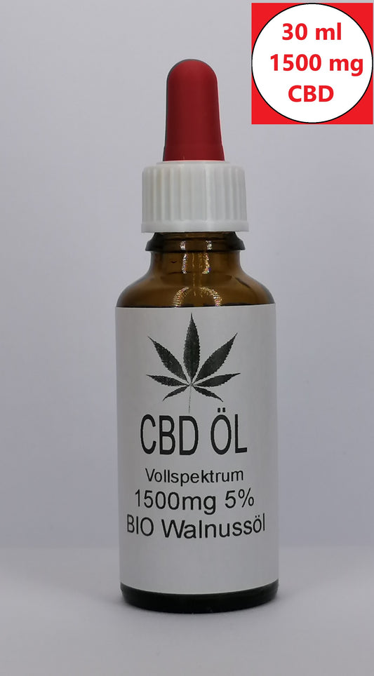 CBD BIO Walnuss Öl CBD Naturextrakt PREMIUM Öl 30ml